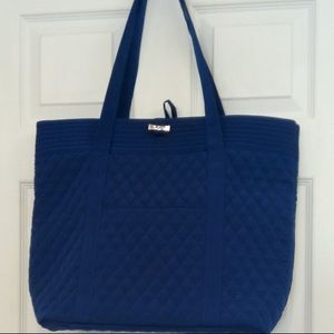 Large Vera Bradley Royal Blue Quilted Tote